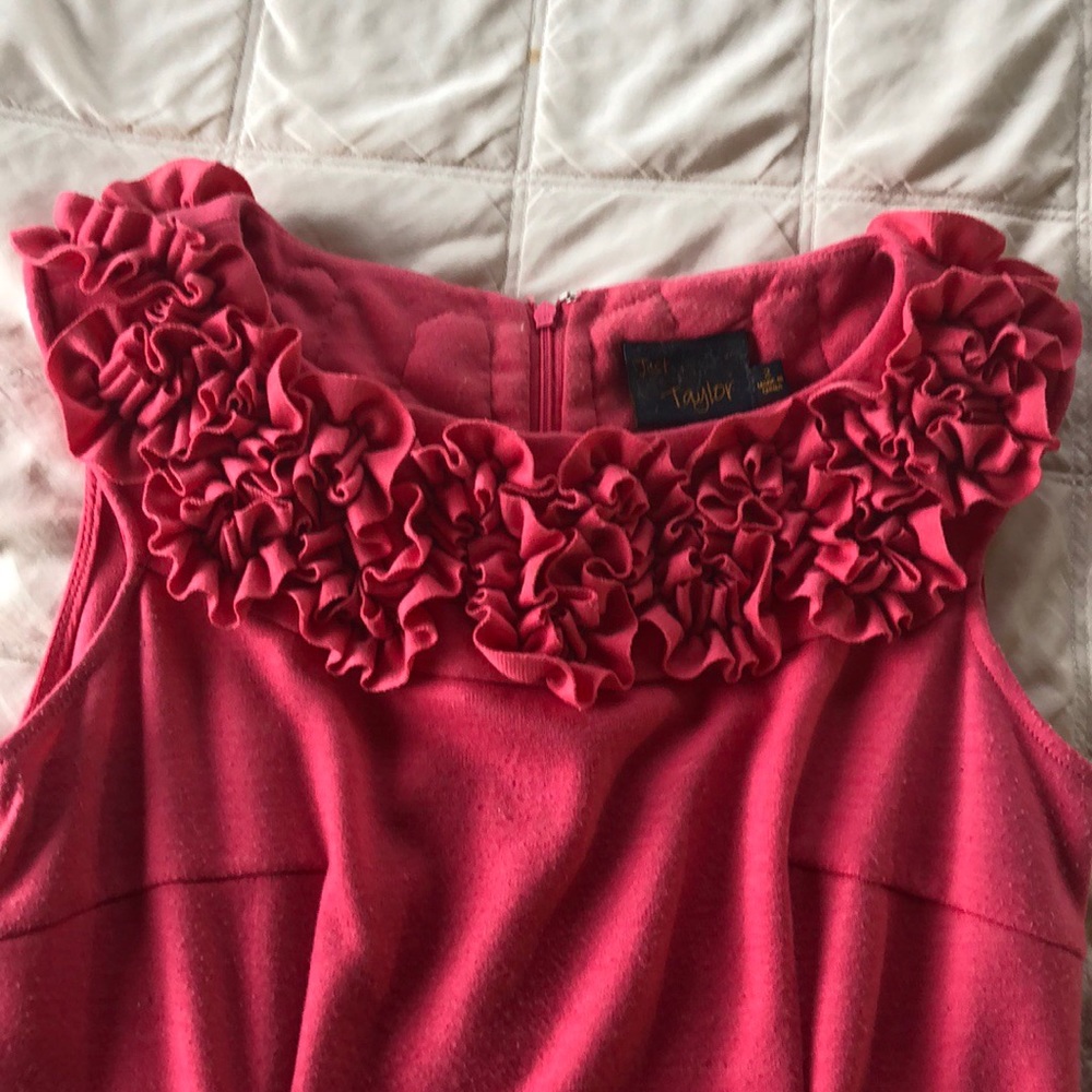 🌸Pretty Pink Ruffle Collar Dress🌸 - Picture 2 of 7
